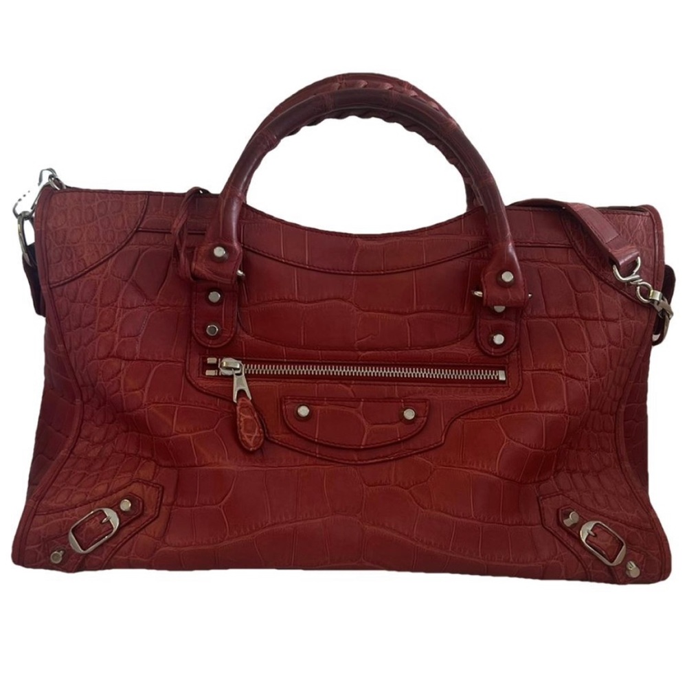 Balenciaga Town Crocodile Bag